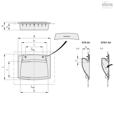 Flush Pull Handles, EPR.120-SH-C17